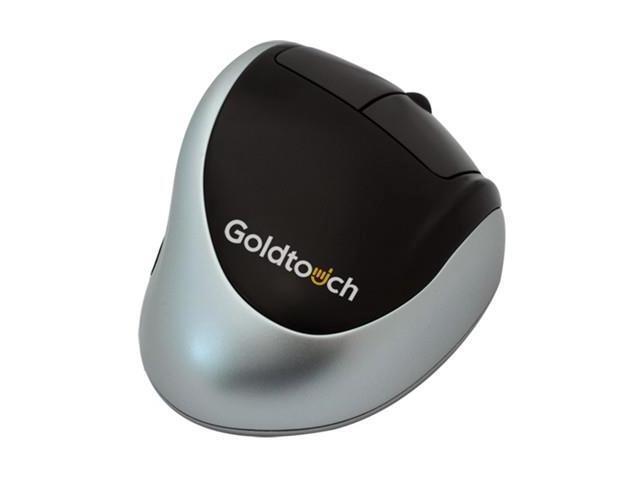 GOLDTOUCH ERGONOMIC MOUSE-black & silver