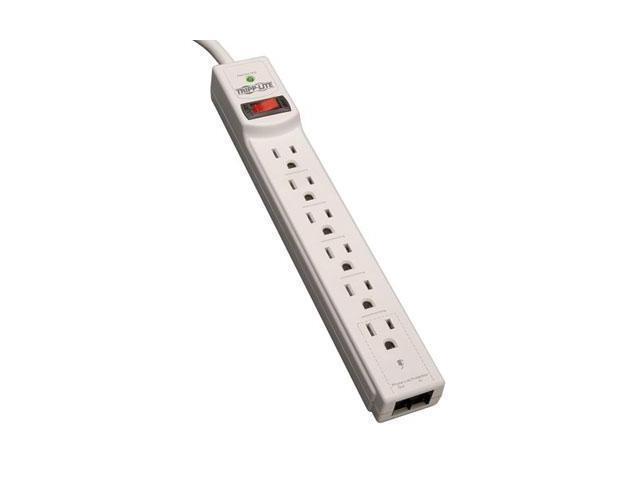 Tripp Lite Surge Protector Strip 6 Outlet - TLP608TEL