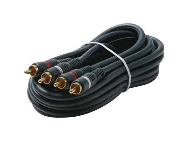 Steren 254-225BL Dual RCA Stereo Cables (25ft)