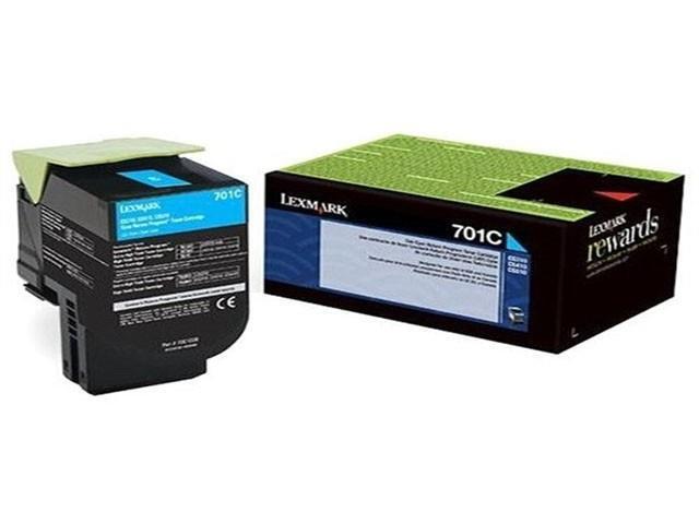 Lexmark 70C00CG TAA Return Program Toner Cartridge - Cyan