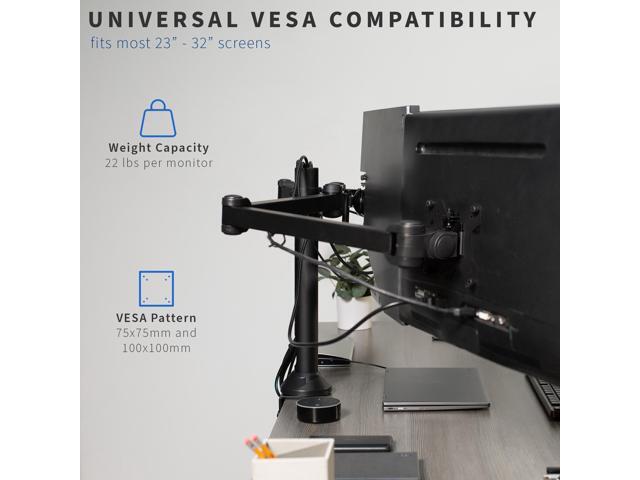 VIVO Triple Monitor Desk Mount, Heavy Duty Stand, Computer Screens up to 32'