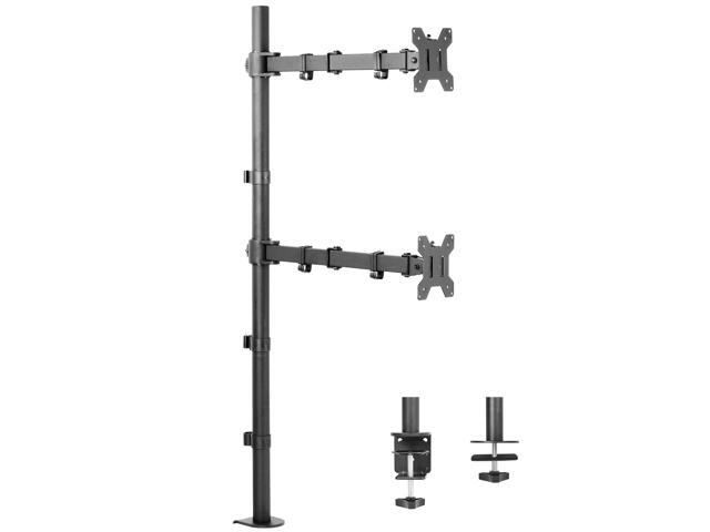 VIVO Dual Monitor Mount Extra Tall Adjustable Stand Fits Two Screens up to 27'