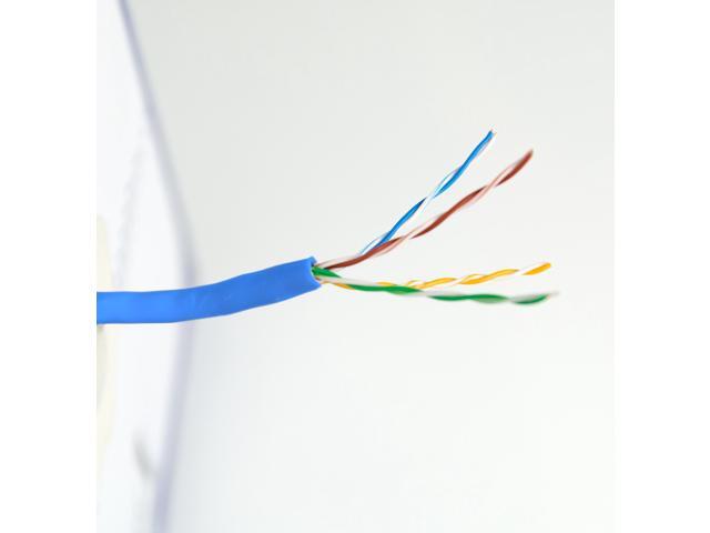 VIVO Blue 250ft Bulk Cat6 Copper Indoor LAN Ethernet Cable Wire UTP Pull Box