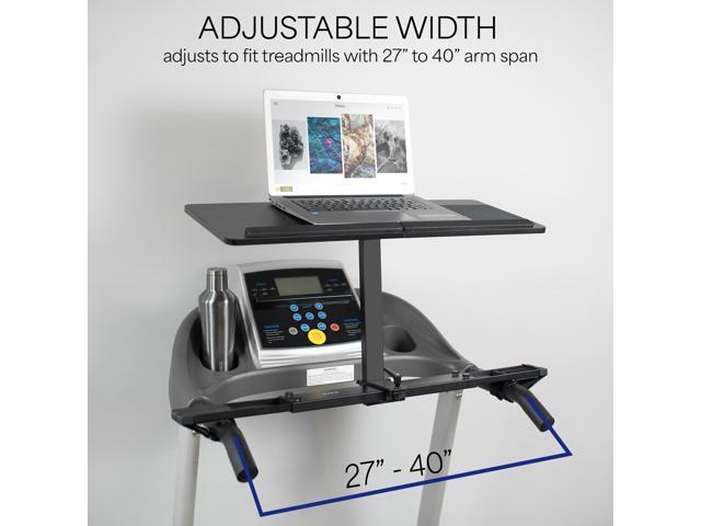 VIVO Height Adjustable Laptop Desk for Treadmills, Wooden Notebook Tray