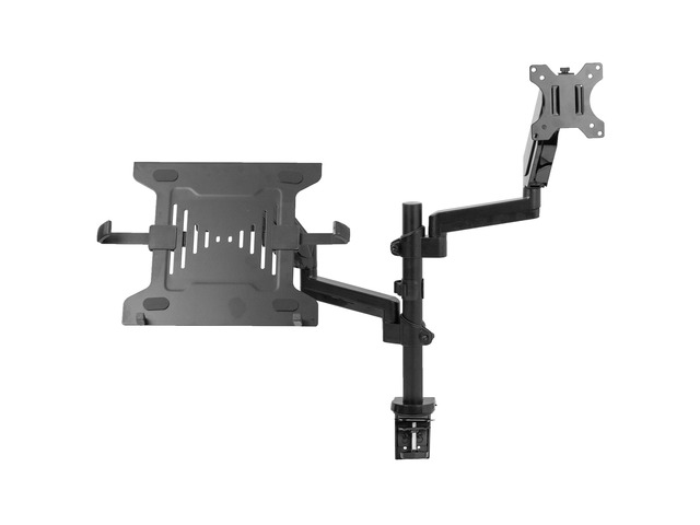 VIVO Steel Quad Monitor Desk Mount Adjustable 3 + 1 Stand 4 Screens up to 32'