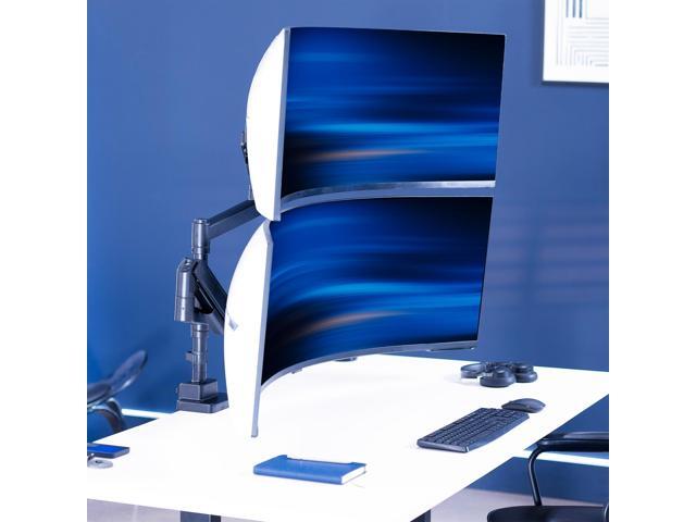 VIVO Pneumatic Dual Ultrawide Computer Monitor Desk Mount with Extension Pole
