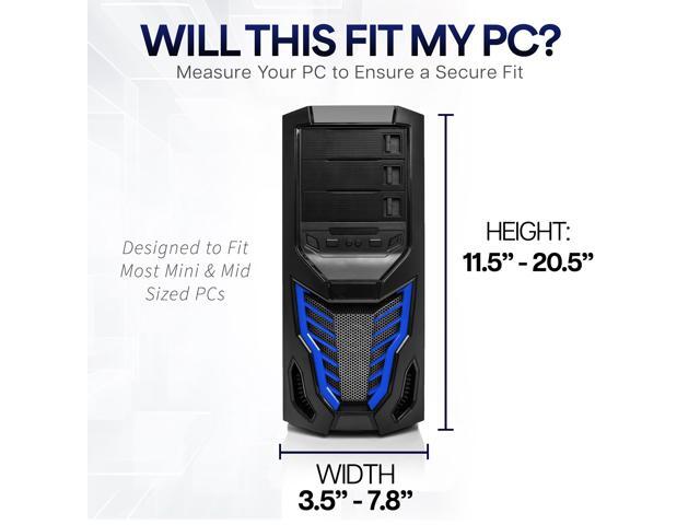 VIVO Under-Desk and Wall PC Mount, Computer Case Holder with Spacer Bracket