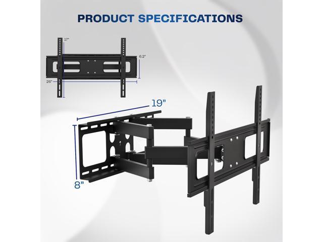 VIVO Outdoor Full Motion 37 to 80 TV Screen Wall Mount