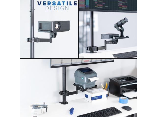 VIVO Pole Mount Shelf with Articulating Arm