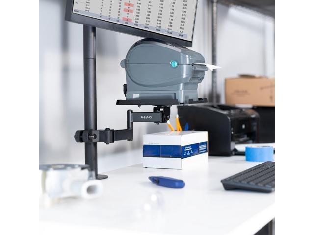 VIVO Pole Mount Shelf with Articulating Arm