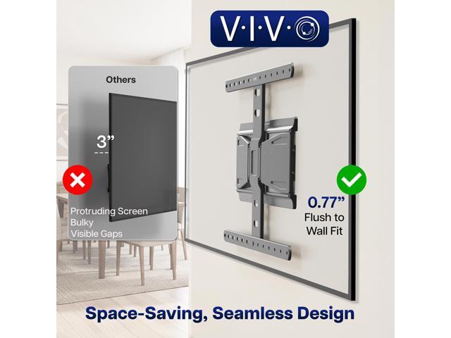 VIVO Low Profile Telescoping TV Wall Mount for up to 90' Screens