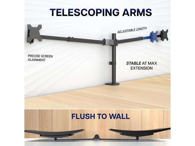 VIVO Telescoping Dual Ultrawide 40' to 45' Monitor Heavy Duty Desk Mount Stand