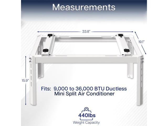 VIVO Mini Split Ground Stand, STAND-MSAC1