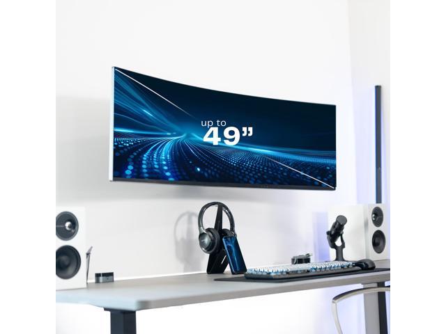 VIVO White Full Motion 13' to 49' Ultrawide Monitor Wall Mount