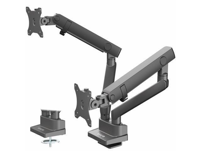 VIVO Premium Aluminum Full Motion Dual Monitor Lift Engine Arm Desk Mount Stand