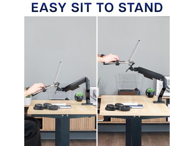 VIVO 10' to 15.6' Single Laptop Stand Desk Mount, Adjustable Notebook Holder