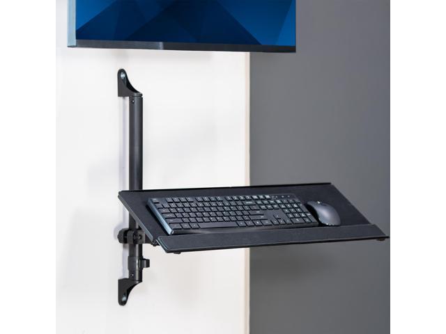 VIVO Steel 26 Inch Tilting Keyboard Tray Wall Mount, Keyboard and Mouse Platform