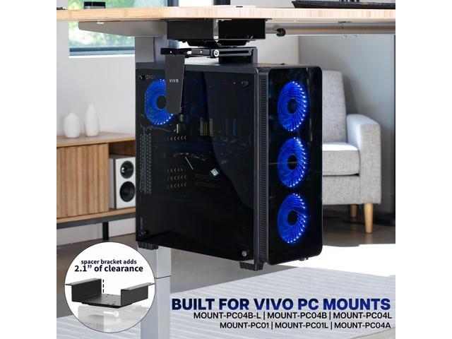 VIVO Under Desk Spacer Bracket for Compatible PC Mounts, 2.1 inch Spacing