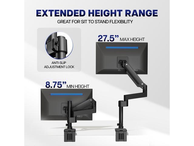 VIVO Single Monitor Stand Desk Mount Arm w/ USB Ports, Fits Ultrawides up to 49'