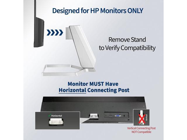VESA Adapter for HP Computer 27er, 27es, 27ea,25er,25es,24ea,23er,23es,22er,22es