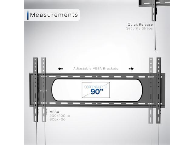 VIVO Ultra Heavy Duty TV Wall Mount for Screens up to 90 Curved and Flat Panel - image 4