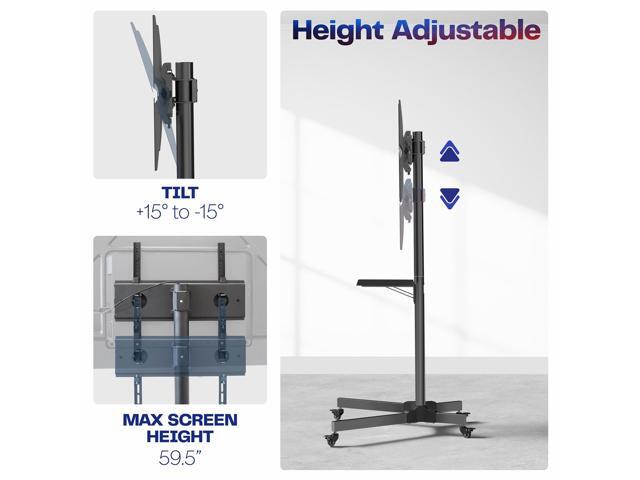 VIVO Mobile TV Cart for 13' to 60' LCD LED Plasma Flat Panel Stand with Wheels