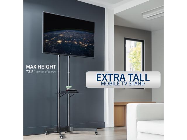 VIVO Tall Mobile TV Cart for 32' to 83' LCD LED Plasma Flat Panel Stand w/Wheels