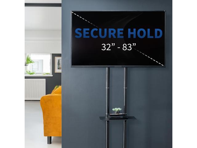 VIVO Tall Mobile TV Cart for 32' to 83' LCD LED Plasma Flat Panel Stand w/Wheels
