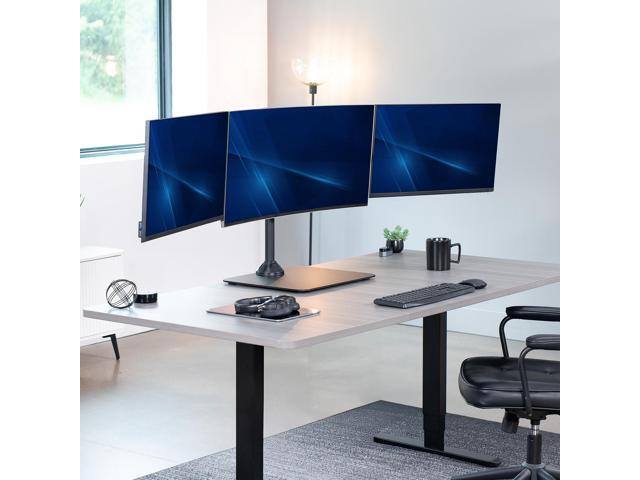 VIVO Telescoping Triple Computer Monitor Desk Mount, Heavy Duty Stand