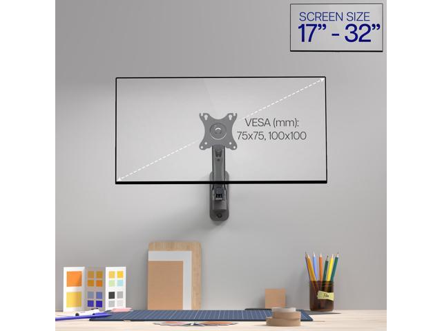 VIVO Gas Spring Full Articulating Arm Monitor Wall Mount for 17' to 32' Screens