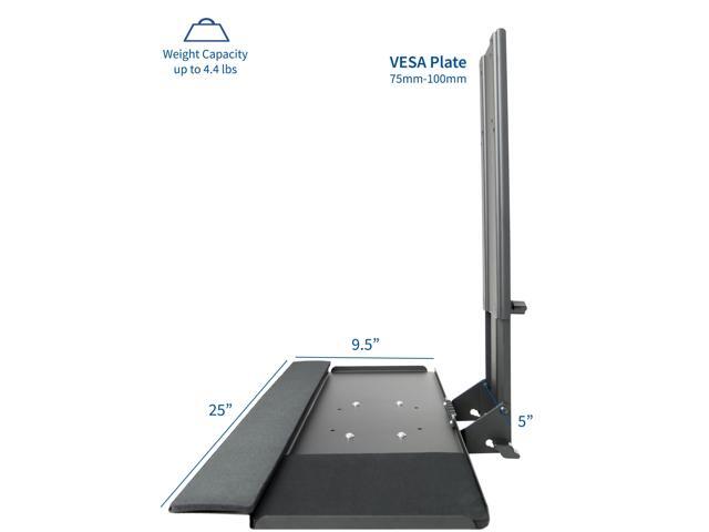 VIVO Computer Keyboard & Mouse Platform Tray VESA Mount Attachment (MOUNT-KB02)
