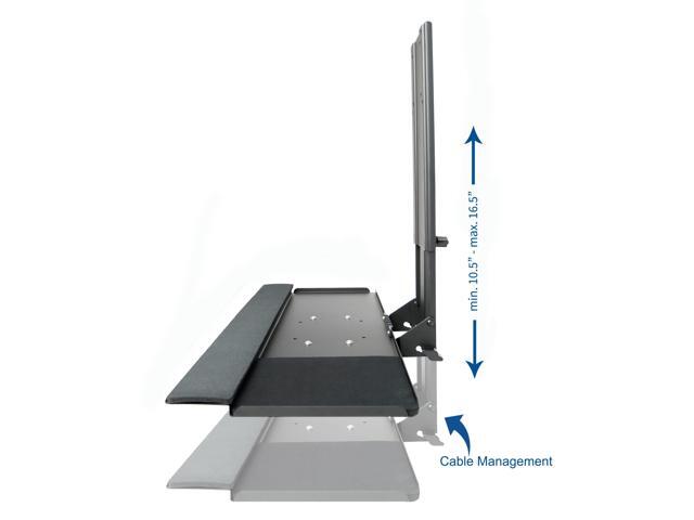 VIVO Computer Keyboard & Mouse Platform Tray VESA Mount Attachment (MOUNT-KB02)