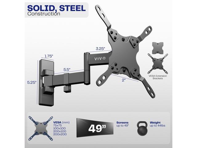 VIVO Full Motion 49 Ultrawide Monitor Wall Mount - image 3