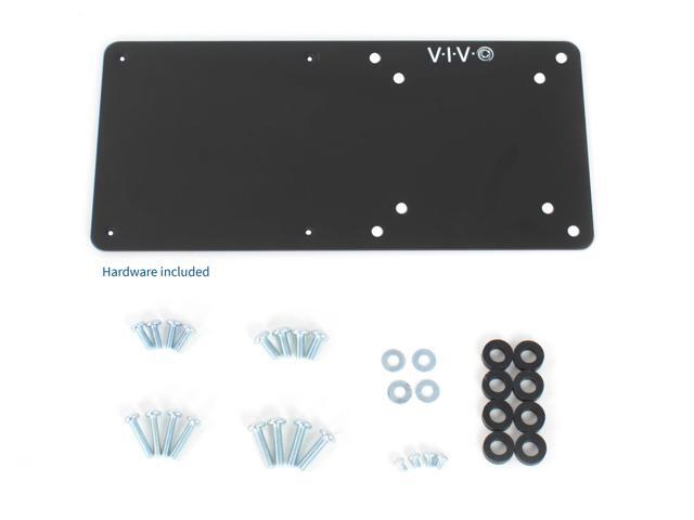 VIVO Black Steel Bracket Back of Monitor VESA Plate Mount Holder for Intel NUC
