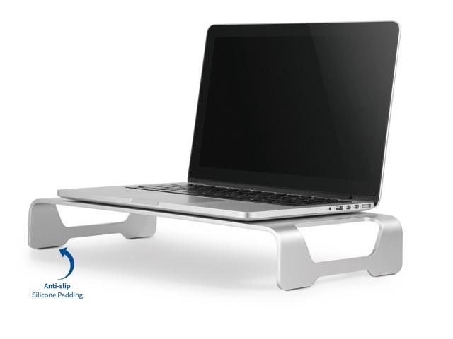 VIVO Silver Aluminum 16' Monitor Riser Ergonomic Desktop Stand Desk Organizer
