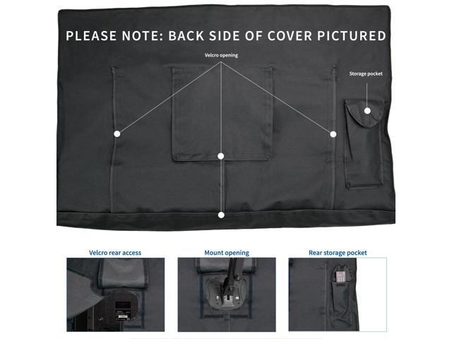 VIVO Black 50' to 55' TV Cover for VIVO Electric Ceiling TV Mount MOUNT-E-FD55
