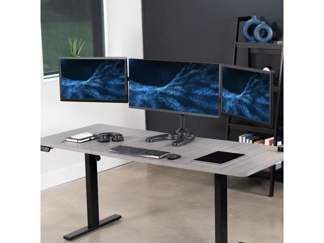 VIVO Triple Monitor Desk Stand Mount FreeStanding Adjustable 3 Screens up to 32'