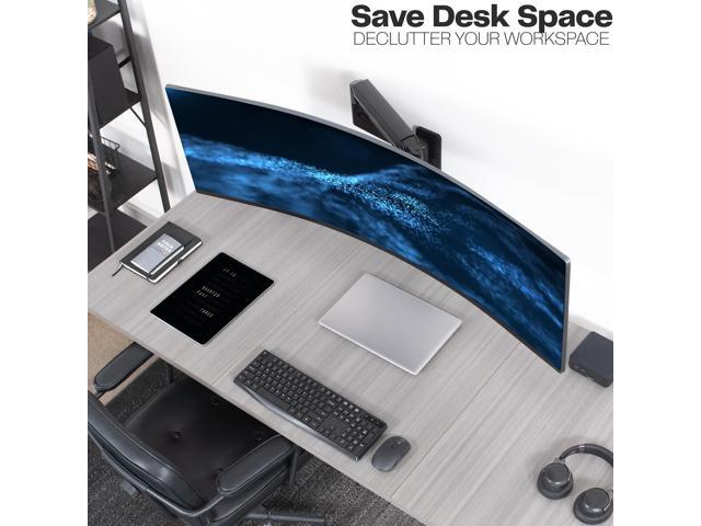 VIVO Mechanical Arm Single Monitor Wall Mount, Fits Ultrawide Screens up to 40'