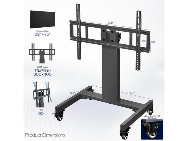 VIVO Low Height TV Cart for 32 to 75 inch Screens