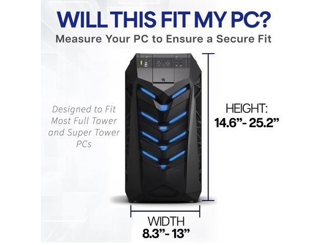 VIVO Large Under-Desk and Wall PC Mount, Computer Case Holder with 135° Swivel