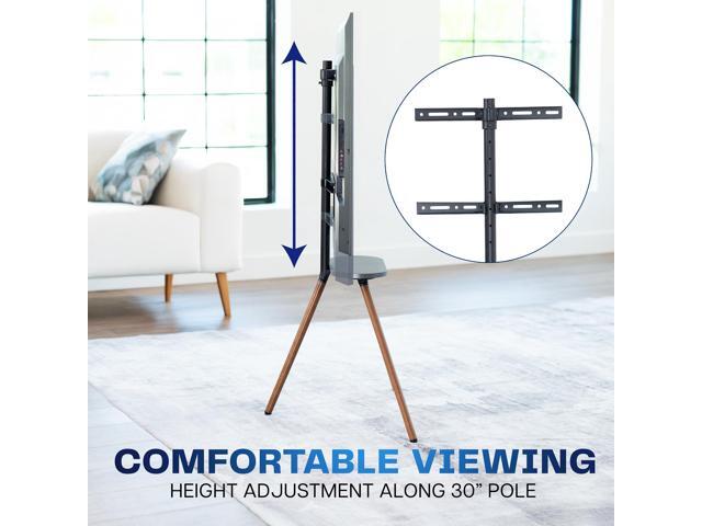VIVO Artistic Easel 43' to 65' Screen Studio TV Tripod Adjustable Floor Stand with Shelf