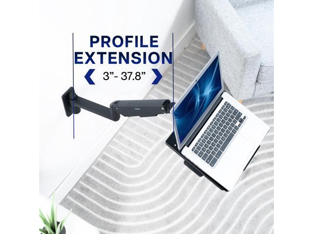 VIVO Black Pneumatic Wall Mounted Laptop Tray, (MOUNT-KB35L)