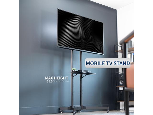 VIVO Mobile TV Cart for 32' to 83' LCD LED Plasma Flat Panel Stand w/Wheels