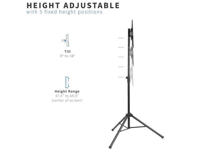 VIVO Black Tripod 32' to 55' TV Display Floor Stand Height Adjustable Mount