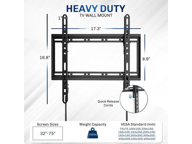 VIVO Heavy Duty 32' to 75' TV Wall Mount Curved and Flat Panel Screens