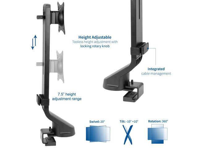 VIVO Single Monitor Sit-Stand Workstation Arm for 1 Computer Screen up to 32'