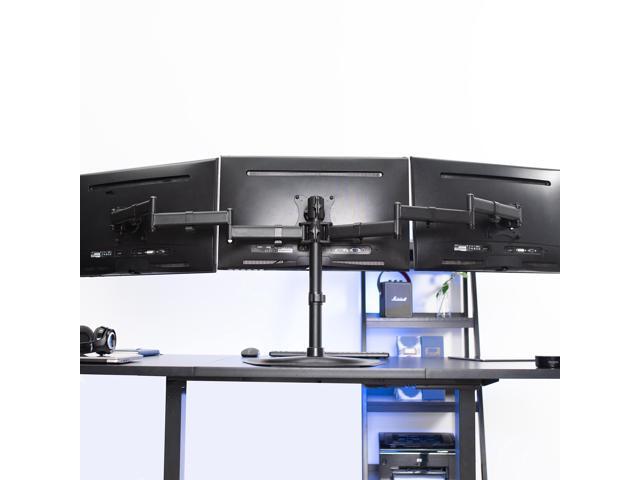 VIVO Triple Monitor Mount Adjustable Desk Free Stand for 3 LCD Screens upto 24'
