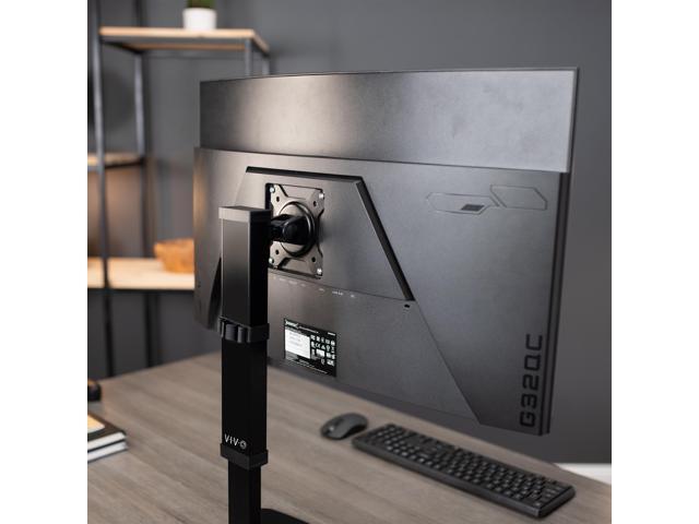 VIVO Tall Single Monitor Mount Height Adjustable Stand Fits 1 Screen up to 32'