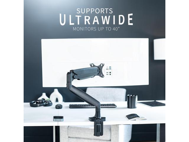 VIVO Single Ultrawide 40' Monitor Desk Mount with Pneumatic Spring Arm