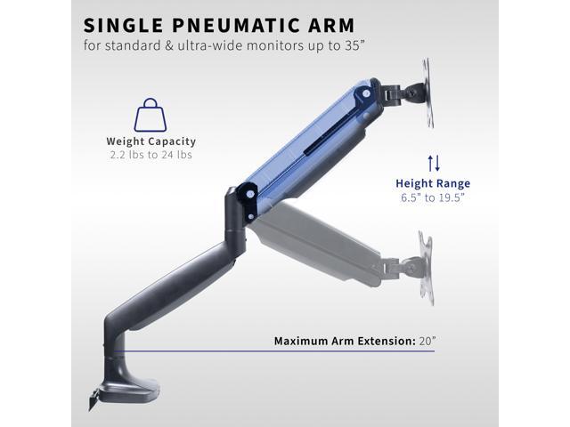 VIVO Single Ultrawide 40' Monitor Desk Mount with Pneumatic Spring Arm